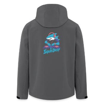 DJ SharkDrop Hai DJ EDM Rave Festival Basse - Veste softshell homme en polyester recyclé Stanley/Stella - noir - Dos - AI Model Male 185 light (185cm)