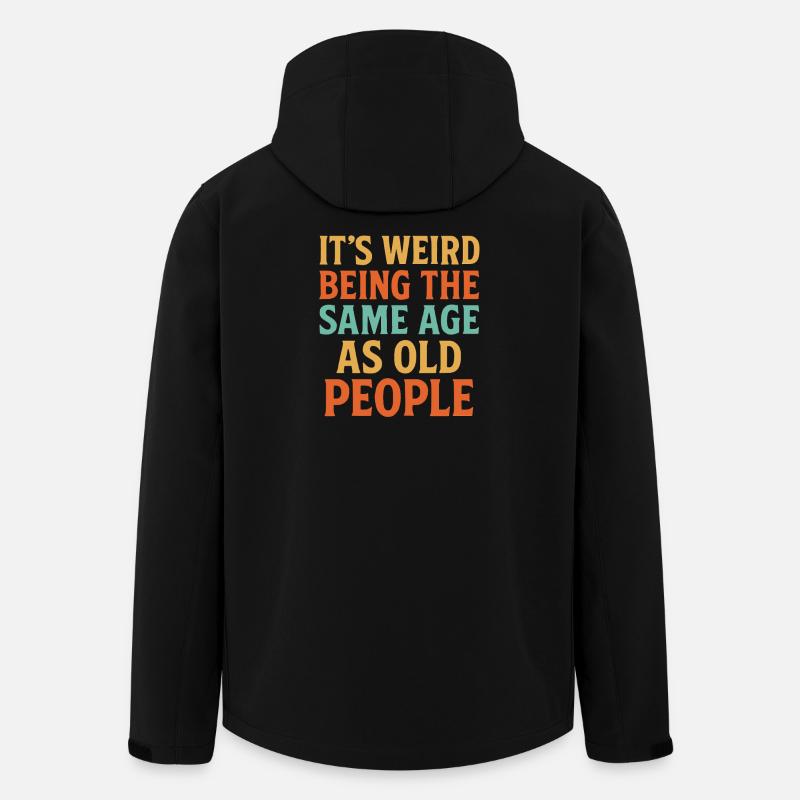 C’est étrange d’avoir l’âge des vieux - Veste softshell homme en polyester recyclé Stanley/Stella - noir