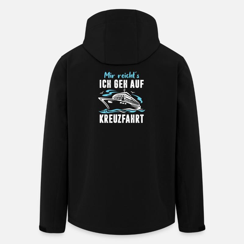 Drôle Croisière Dictons Tenues Vacances - Veste softshell homme en polyester recyclé Stanley/Stella - noir