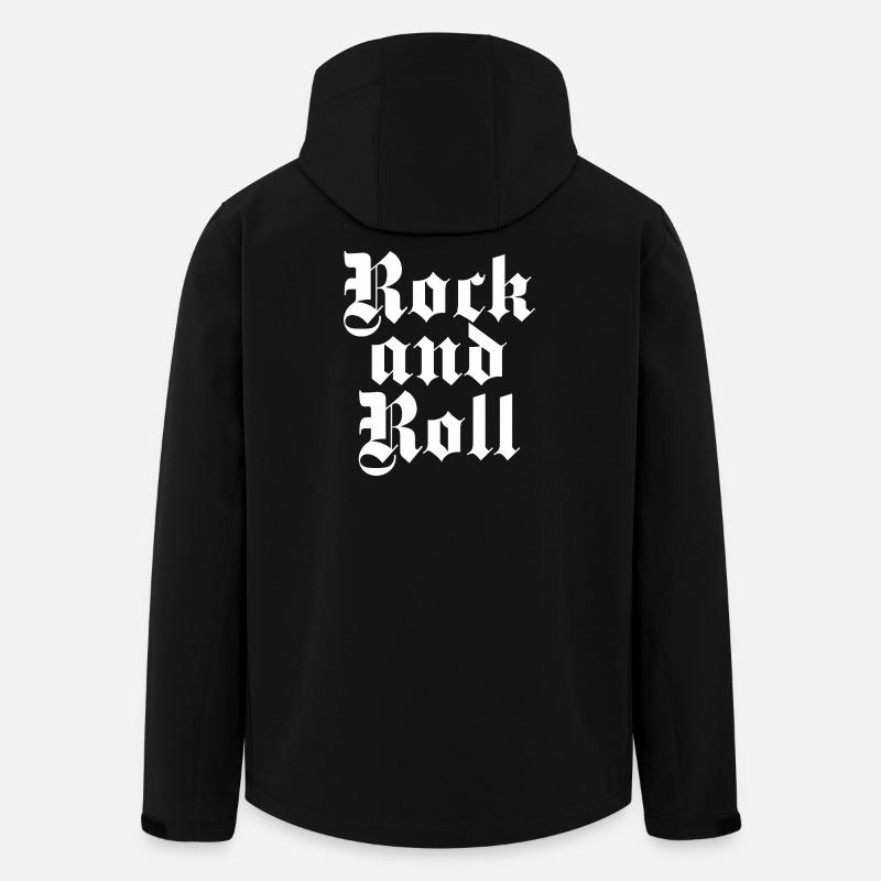 Rock'n'Roll Gothic Druck - Recycelte Männer Softshell-Jacke von Stanley/Stella - Schwarz