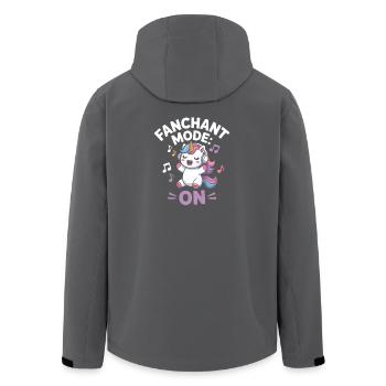 K-Pop Fanchant Korea Music - Men’s Recycled Softshell Jacket by Stanley/Stella - black - Back - AI Model Male 185 light (185cm)