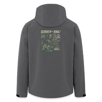 Screech Of Evil Teacher Movie Poster Halloween - Men’s Recycled Softshell Jacket by Stanley/Stella - black - Back - AI Model Male 185 light (185cm)