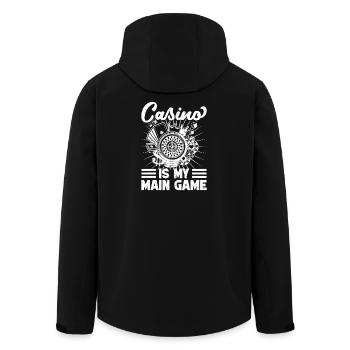 Casino Gambler est mon jeu de hasard - Veste softshell homme en polyester recyclé Stanley/Stella - noir - Dos - AI Model Male 185 light (185cm)