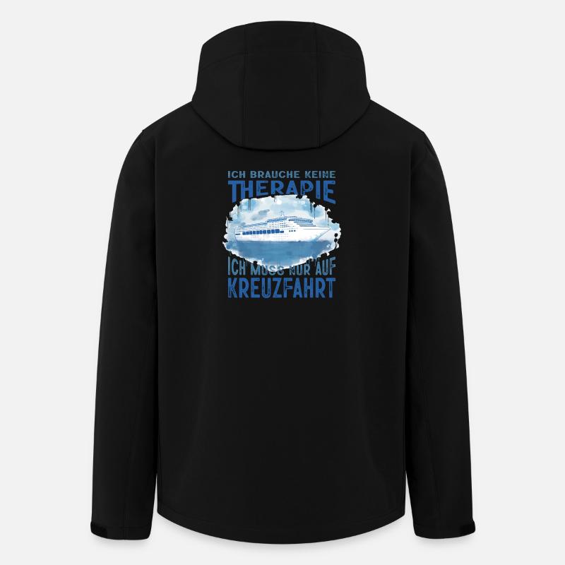 Drôle Croisière Dictons Tenues Vacances - Veste softshell homme en polyester recyclé Stanley/Stella - noir