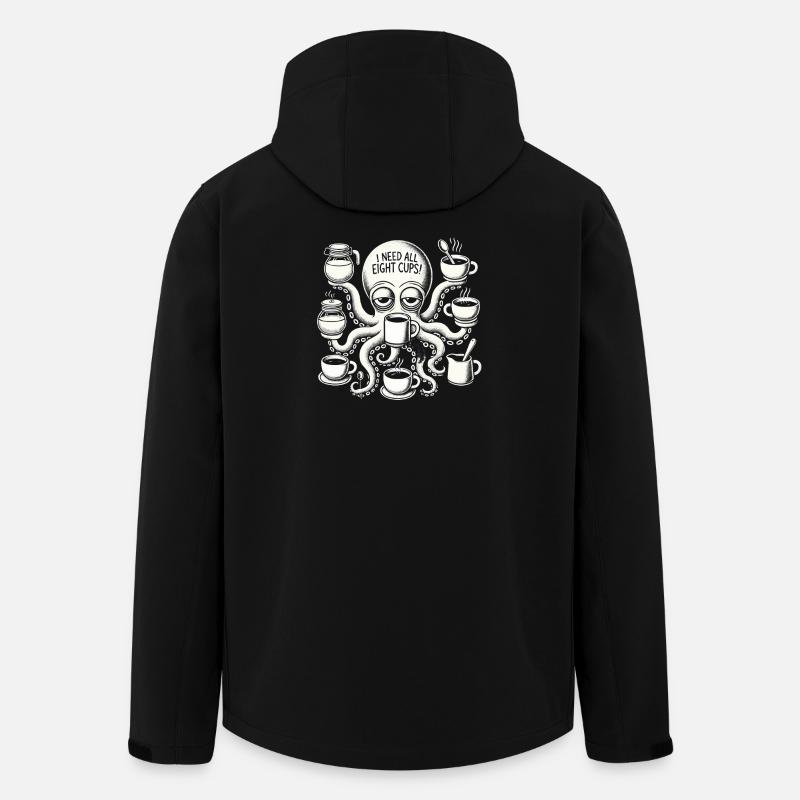 I need all eight cups - Men’s Recycled Softshell Jacket by Stanley/Stella - black