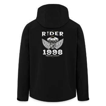 Rider depuis 1998 - 27 ans, alimenté par l’Open - Veste softshell homme en polyester recyclé Stanley/Stella - noir - Dos - AI Model Male 185 light (185cm)