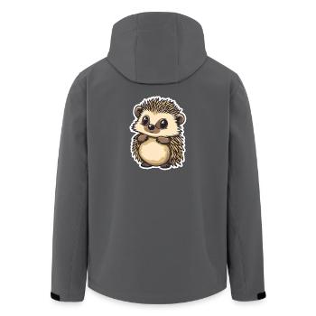 Igel - Recycelte Männer Softshell-Jacke von Stanley/Stella - Schwarz - Hinten - AI Model Male 185 light (185cm)