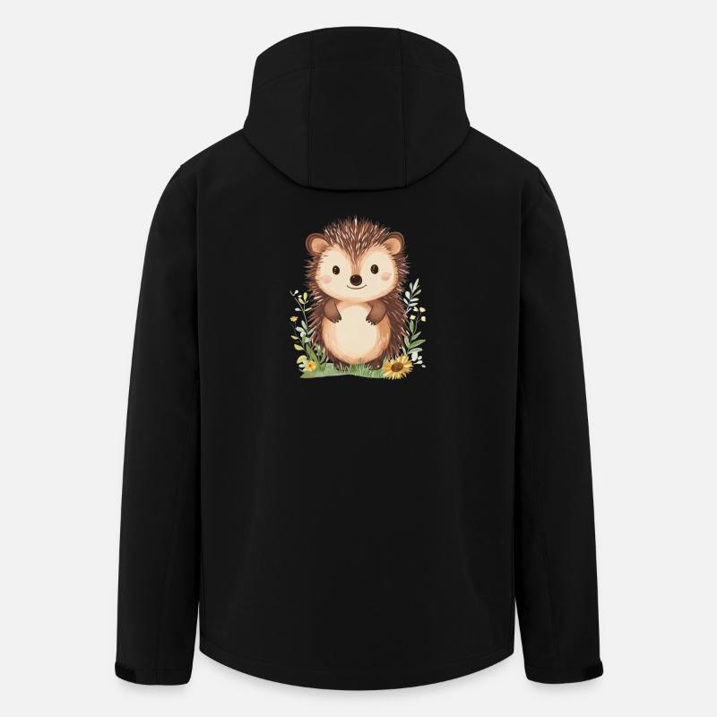 Igel - Recycelte Männer Softshell-Jacke von Stanley/Stella - Schwarz