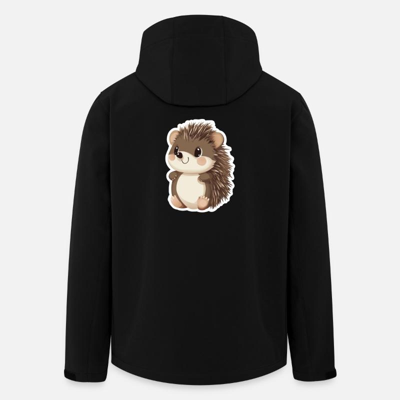 Igel - Recycelte Männer Softshell-Jacke von Stanley/Stella - Schwarz