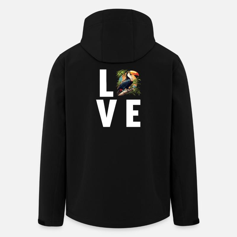 Toucans Toucan - Men’s Recycled Softshell Jacket by Stanley/Stella - black