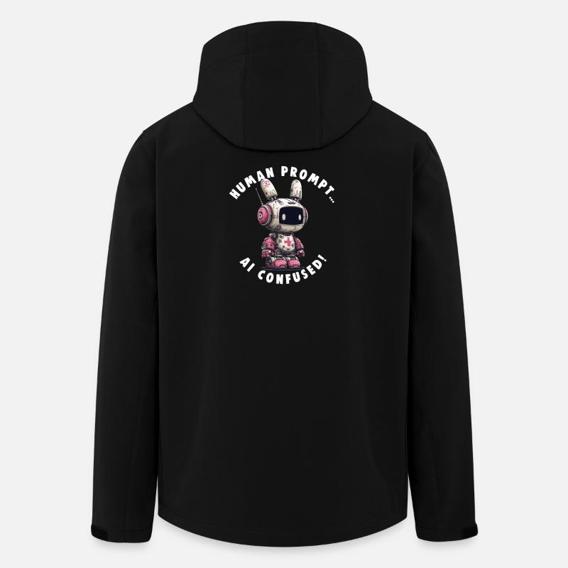 IA CONFUSE Nerds Promt Ingénieur - Veste softshell homme en polyester recyclé Stanley/Stella - noir