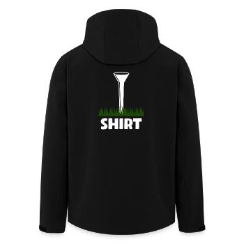 Golfer Golf Golfing - Men’s Recycled Softshell Jacket by Stanley/Stella - black - Back - AI Model Male 185 light (185cm)