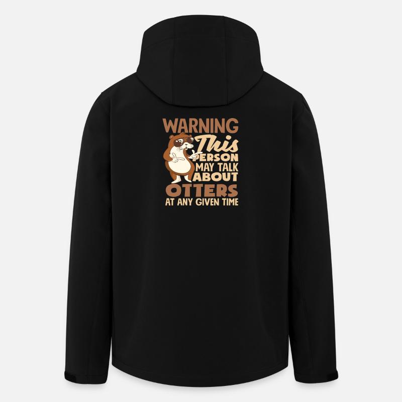 Seeotter-liebhaber-geschenk - Recycelte Männer Softshell-Jacke von Stanley/Stella - Schwarz
