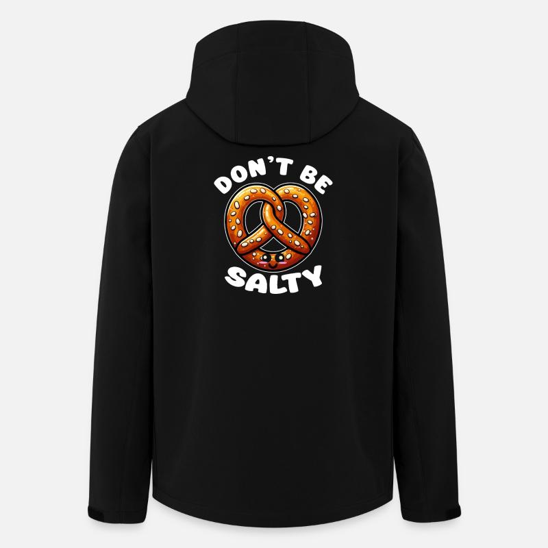 Kawaii Brezel Sei nicht salzig - Recycelte Männer Softshell-Jacke von Stanley/Stella - Schwarz