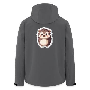 Igel - Recycelte Männer Softshell-Jacke von Stanley/Stella - Schwarz - Hinten - AI Model Male 185 light (185cm)