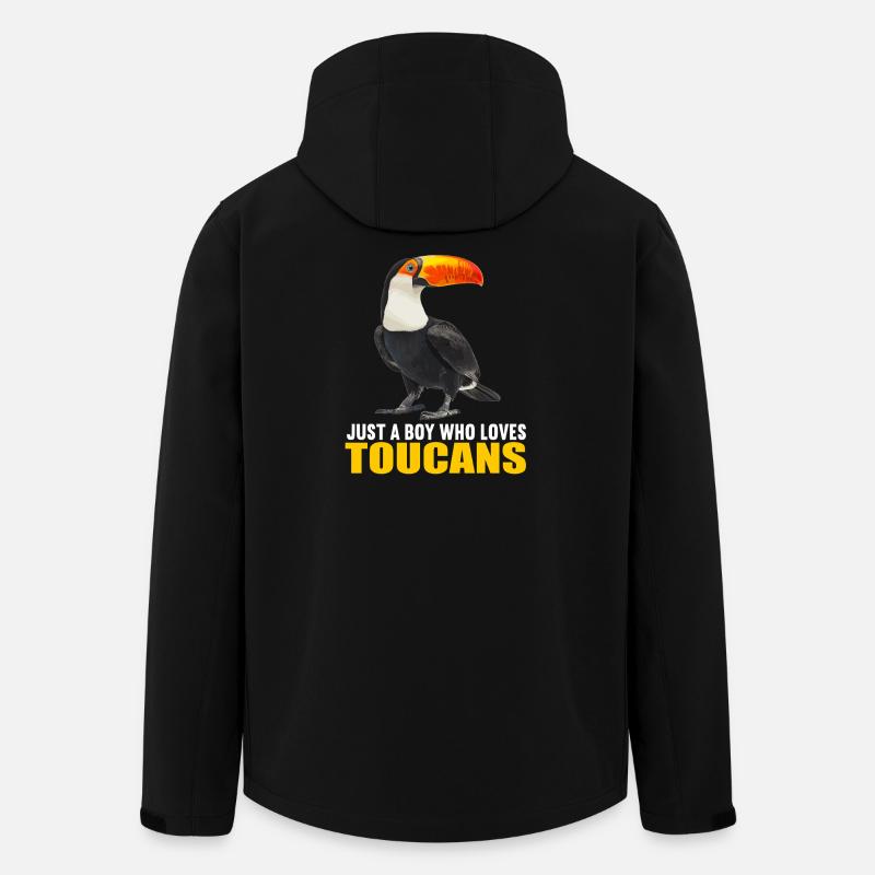 Toucans Toucan - Men’s Recycled Softshell Jacket by Stanley/Stella - black