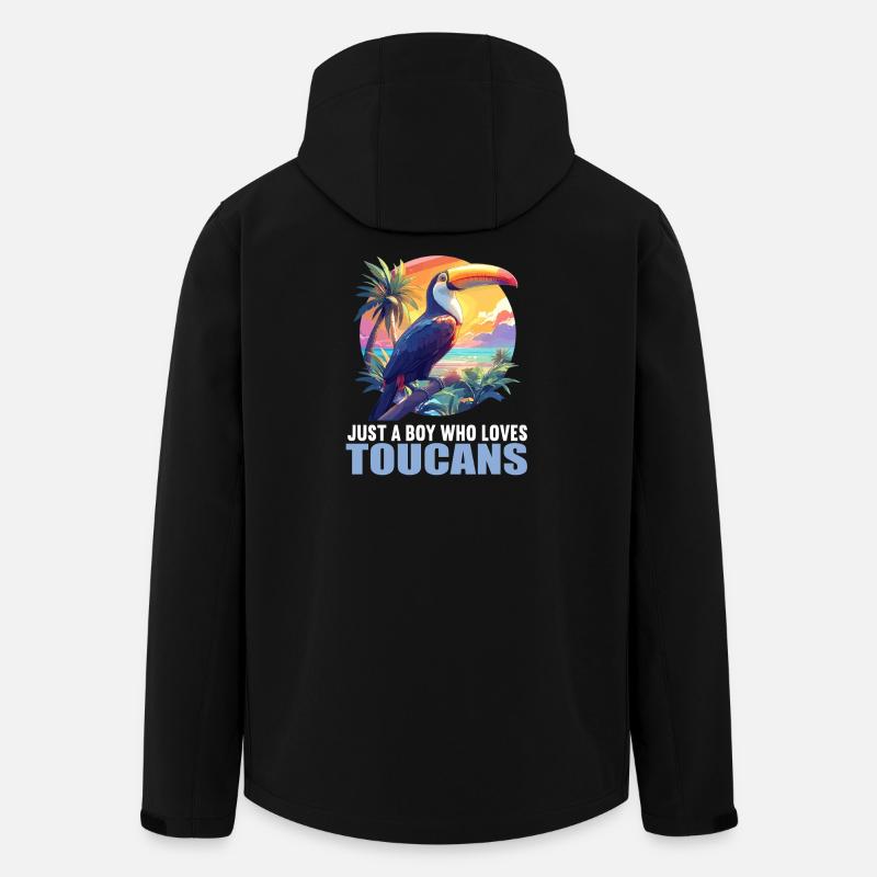 Toucans Toucan - Veste softshell homme en polyester recyclé Stanley/Stella - noir