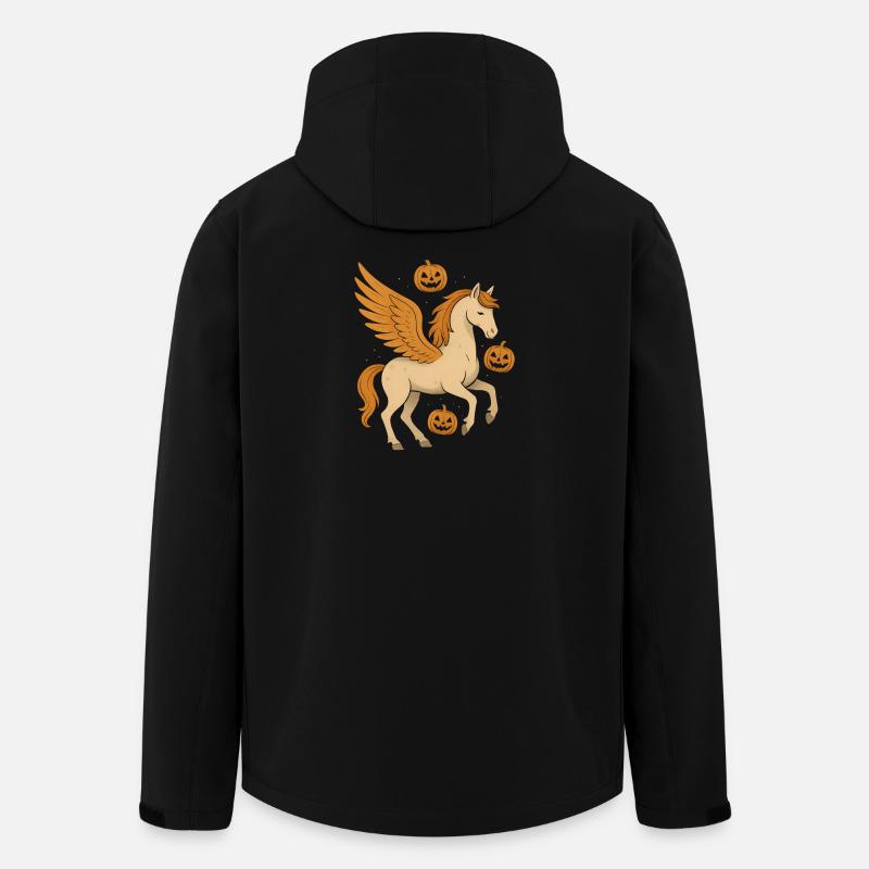 Coursier ailé avec citrouilles - Veste softshell homme en polyester recyclé Stanley/Stella - noir