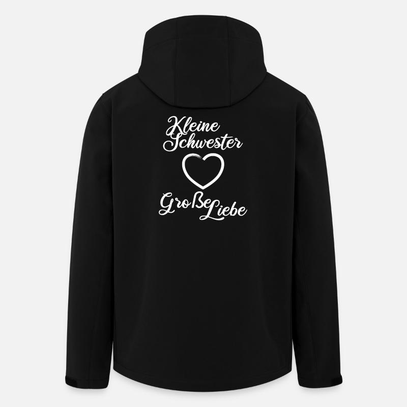 Petite sœur Grand Amour - Veste softshell homme en polyester recyclé Stanley/Stella - noir