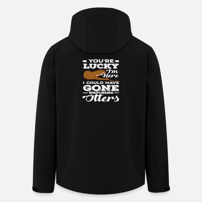 Sea Otter Pun Otter Lover - Men’s Recycled Softshell Jacket by Stanley/Stella - black