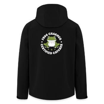 Frog Catcher Charmer Certified Frog - Recycelte Männer Softshell-Jacke von Stanley/Stella - Schwarz - Hinten - AI Model Male 185 light (185cm)
