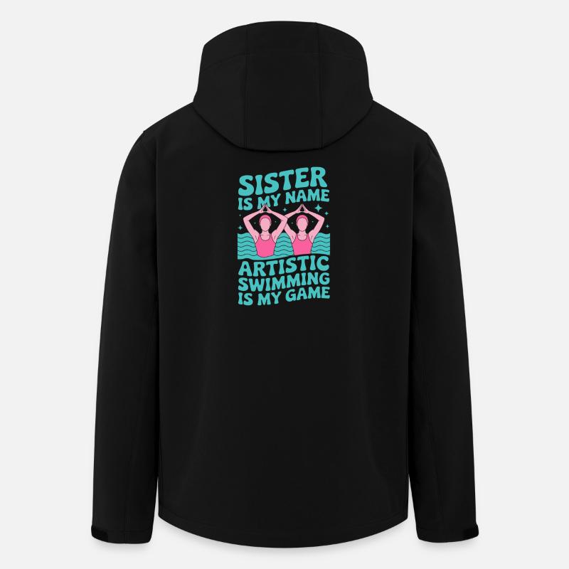 Synchronschwimmen Kunstschwimmen Wassersport - Recycelte Männer Softshell-Jacke von Stanley/Stella - Schwarz