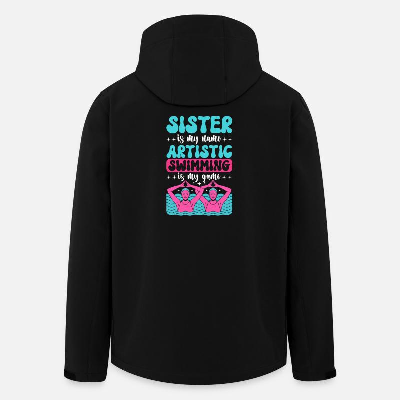 Synchronschwimmen Kunstschwimmen Wassersport - Recycelte Männer Softshell-Jacke von Stanley/Stella - Schwarz