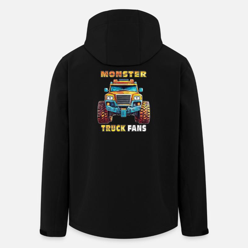 AUTO MONSTER TRUCK FANS - Recycelte Männer Softshell-Jacke von Stanley/Stella - Schwarz