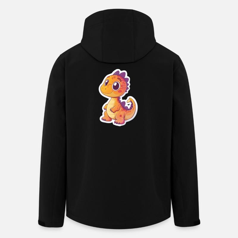 Dinosaur - Men’s Recycled Softshell Jacket by Stanley/Stella - black