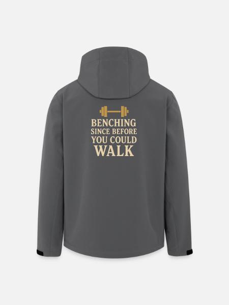 Meme divertido de press de banca Spot Me Bro Powerlifting - Chaqueta softshell hombre de poliéster reciclado de Stanley/Stella - negro
