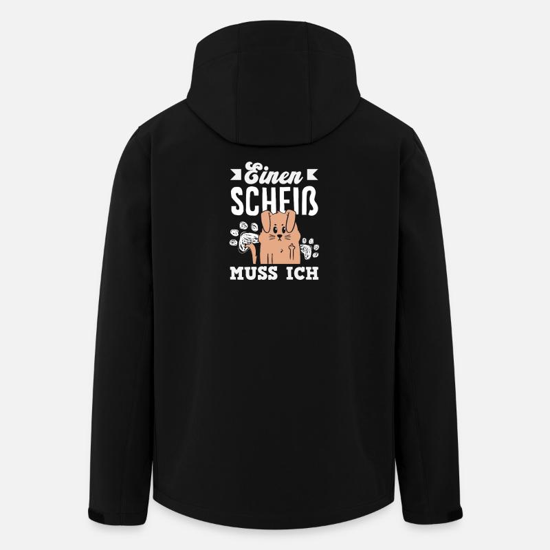 N Scheiß muss ich – Mittelfinger - Recycelte Männer Softshell-Jacke von Stanley/Stella - Schwarz