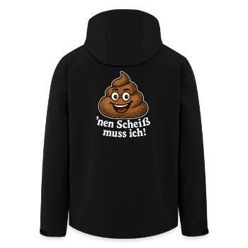 Je dois m’en foutre Drôle de tas de caca en disant - Veste softshell homme en polyester recyclé Stanley/Stella - noir - Dos - AI Model Male 185 light (185cm)