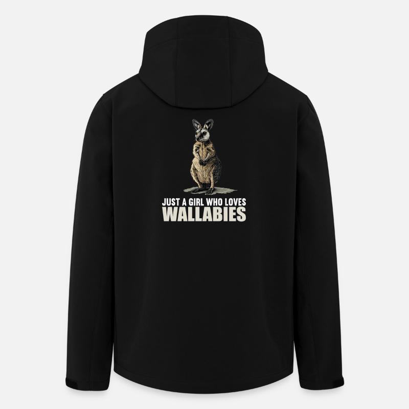 Wallabies Wallaby - Men’s Recycled Softshell Jacket by Stanley/Stella - black