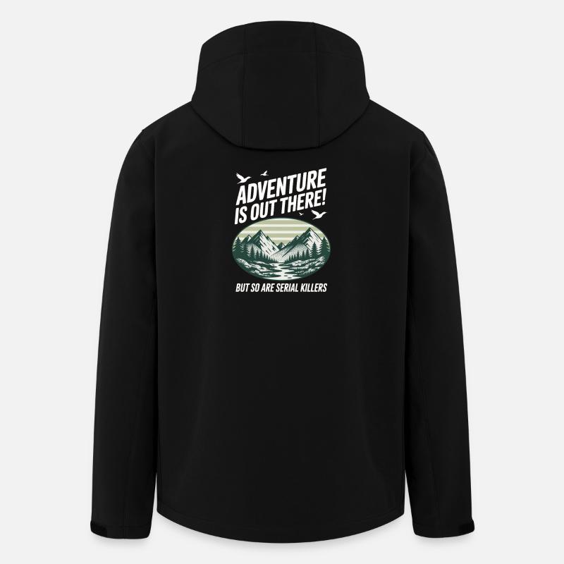 Adventure Is Out There Serial Killers - Men’s Recycled Softshell Jacket by Stanley/Stella - black