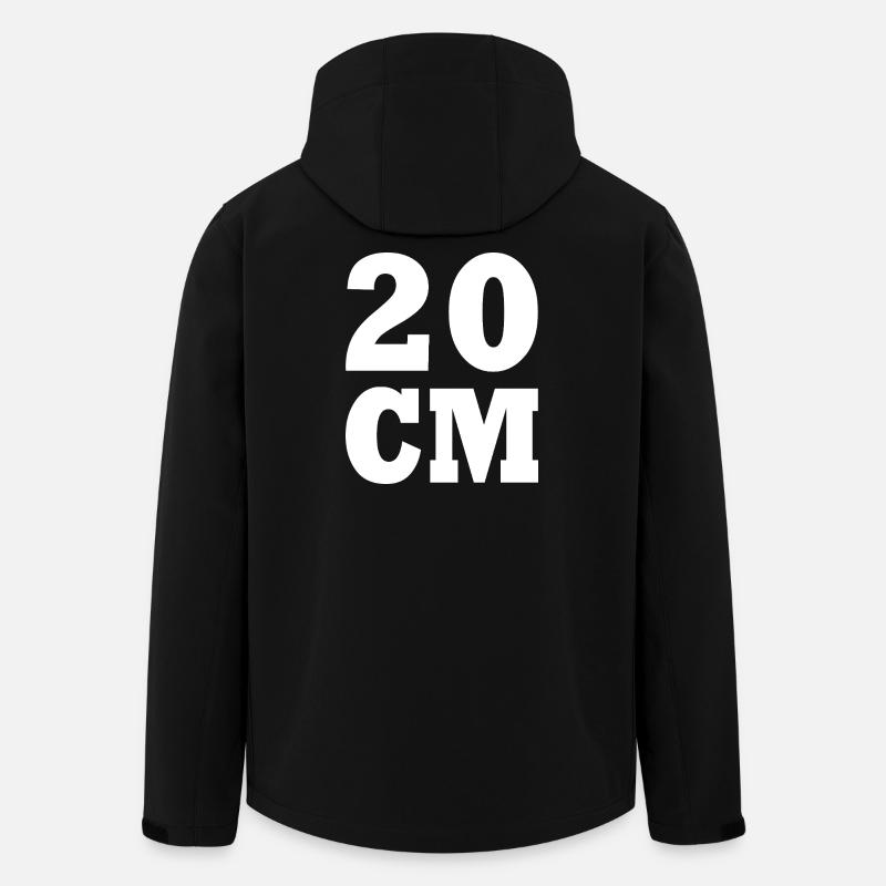 20 cm - Recycelte Männer Softshell-Jacke von Stanley/Stella - Schwarz