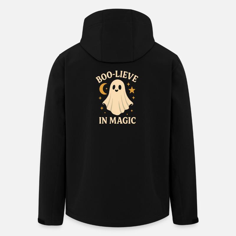 Boo-Lieve in Magic Ghost Tee - Recycelte Männer Softshell-Jacke von Stanley/Stella - Schwarz