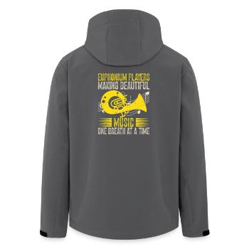 Euphonium Making Beautiful Music Baritone Marching - Recycelte Männer Softshell-Jacke von Stanley/Stella - Schwarz - Hinten - AI Model Male 185 light (185cm)