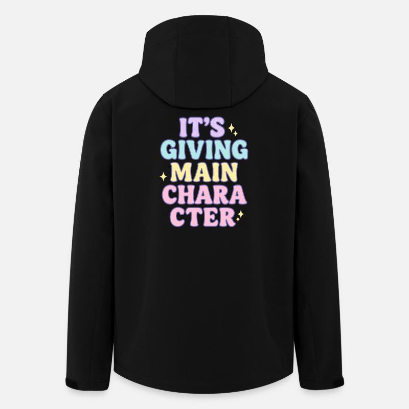 Main-Character-Vibes - Recycelte Männer Softshell-Jacke von Stanley/Stella - Schwarz