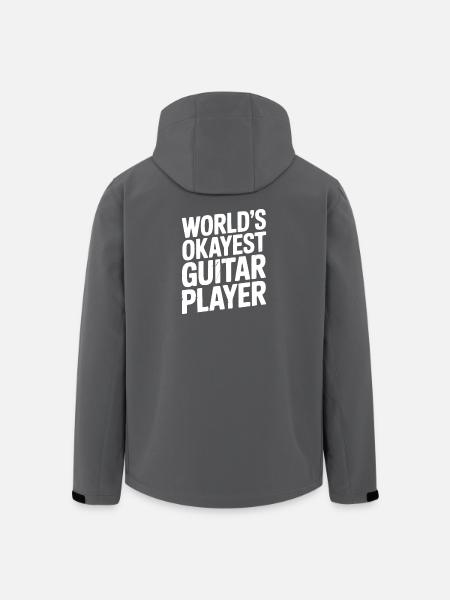 World’s Okayest Guitar Player - Men’s Recycled Softshell Jacket by Stanley/Stella - black