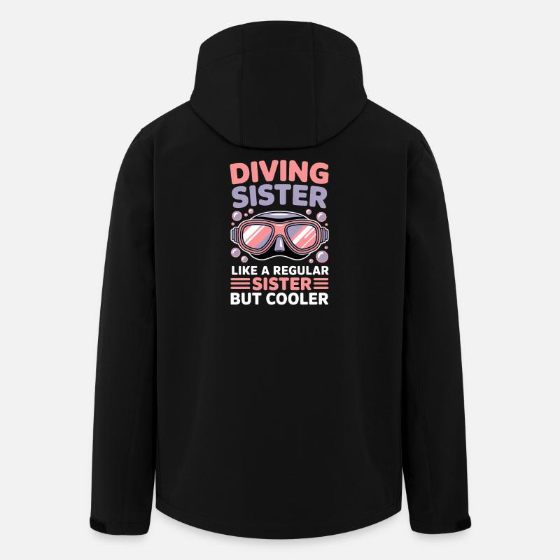 Tauchen Spruch Mädchen Lustiges Tauchen Geschenk - Recycelte Männer Softshell-Jacke von Stanley/Stella - Schwarz