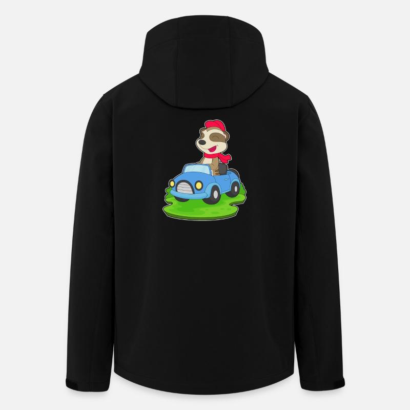 Erdmännchen Auto - Recycelte Männer Softshell-Jacke von Stanley/Stella - Schwarz