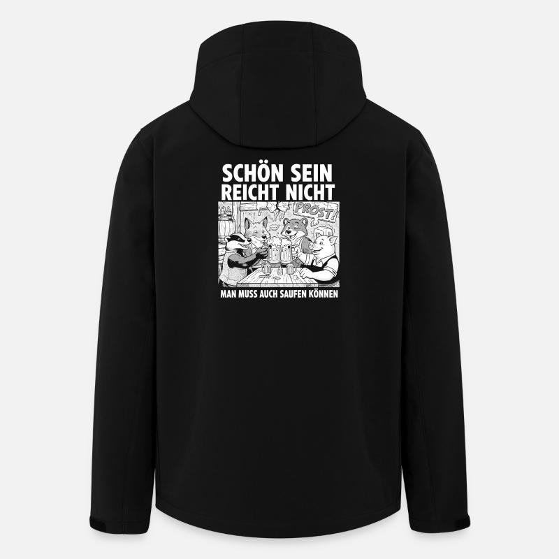 Cheers at the beer table - Men’s Recycled Softshell Jacket by Stanley/Stella - black