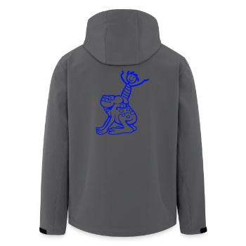 2 Freunde Frosch Junge Reiten Team Kröte Lustig - Recycelte Männer Softshell-Jacke von Stanley/Stella - Schwarz - Hinten - AI Model Male 185 light (185cm)