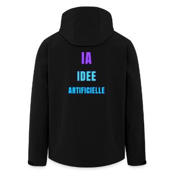 Idée Artificielle IA - Veste softshell homme en polyester recyclé Stanley/Stella - noir - Dos - AI Model Male 185 light (185cm)