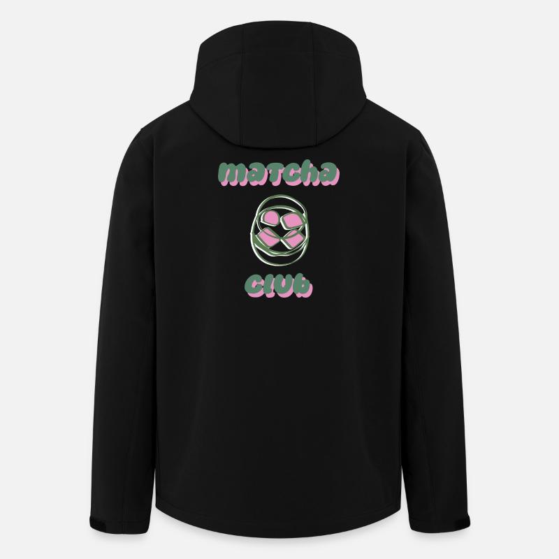 Matcha Club - Verspielt - Recycelte Männer Softshell-Jacke von Stanley/Stella - Schwarz