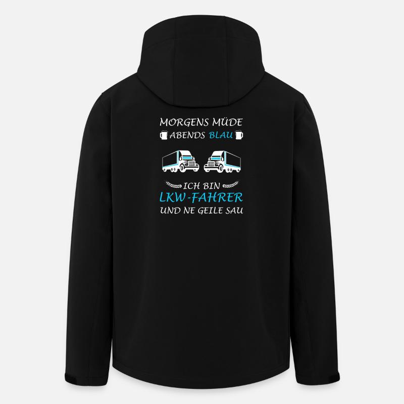 Lkw Fahrer Spruch Berufskraftfahrer Fernfahrer - Recycelte Männer Softshell-Jacke von Stanley/Stella - Schwarz