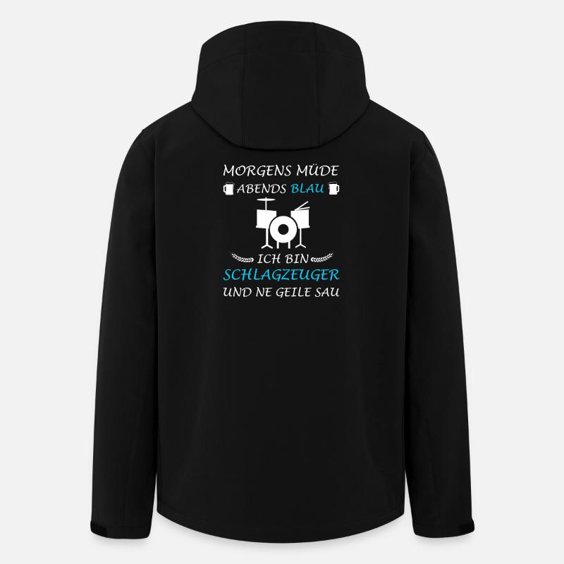 Drummer Music Drums Drum Saying - Men’s Recycled Softshell Jacket by Stanley/Stella - black