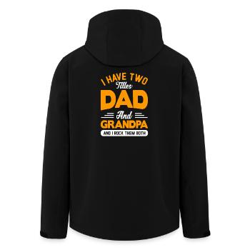 Bester Papa Der Welt Geschenke Weihnachten - Recycelte Männer Softshell-Jacke von Stanley/Stella - Schwarz - Hinten - AI Model Male 185 light (185cm)