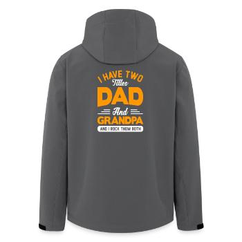 Bester Papa Der Welt Geschenke Weihnachten - Recycelte Männer Softshell-Jacke von Stanley/Stella - Anthrazit - Hinten - AI Model Male 185 light (185cm)