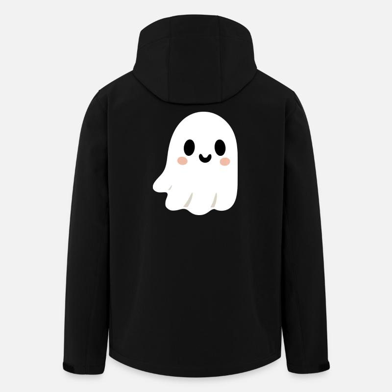 Cute Ghost - Men’s Recycled Softshell Jacket by Stanley/Stella - black